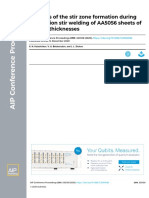 Features of The Stir Zone Formation During The Friction Stir Welding of AA5056 Sheets of Various Thicknesses / AIP Conference Proceedings 2020