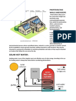 Solar Hot Water:: Photovoltaic Walls and Roofs