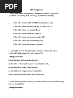 DBMS - Assignment/Answer/DDL - Oracle