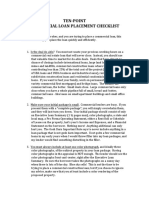 10 Point Commercial Loan Placement Checkist.pdf