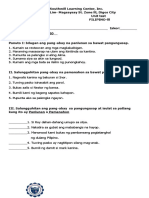 Filipino 3 Unit Test Feb 202020