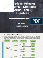 Distribusi Peluang Binomial, Distribusi Normal, Dan Uji Hipotesis PDF
