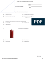 Peralatan Proses Pemotongan Oksiasetilena - Print - Quizizz PDF