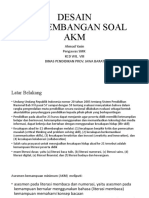 Desain Pengembangan Soal AKM: Ahmad Yasin Pengawas SMK KCD Wil. Viii Dinas Pendidikan Prov. Jawa Barat