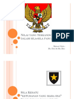 Nilai-Nilai Yang Terkandung Dalam Sila Pancasila