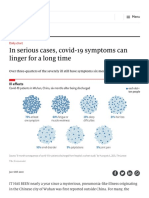 Daily Chart - in Serious Cases, Covid-19 Symptoms Can Linger For A Long Time - Graphic Detail - The Economist