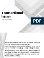 Transactional Letters