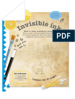 Invisible Ink Activity Kids Science