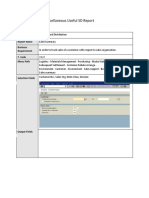 Miscellaneous Useful SD Report: Report Name Business Requirement T-Code Menu Path