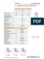 Xpol 1710 2170Mhz 33°15dbi Fixed Tilt 0 Sector Panel Antenna