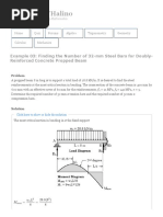 Example 03 - Finding The Number of 32-mm Steel Bars For Doubly-Reinforced Concrete Propped Beam - Reinforced Concrete Design Review PDF