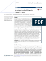 Science Teacher Education in Malaysia: Challenges and Way Forward