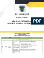 Yearly Lesson Plan Science KSSM DLP Form 1 2021: SMK Chung Ching Science Panel