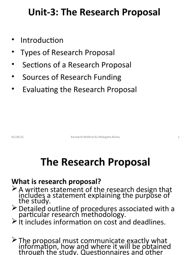 Evaluating Types of Research Proposals | PDF | Hypothesis | Science