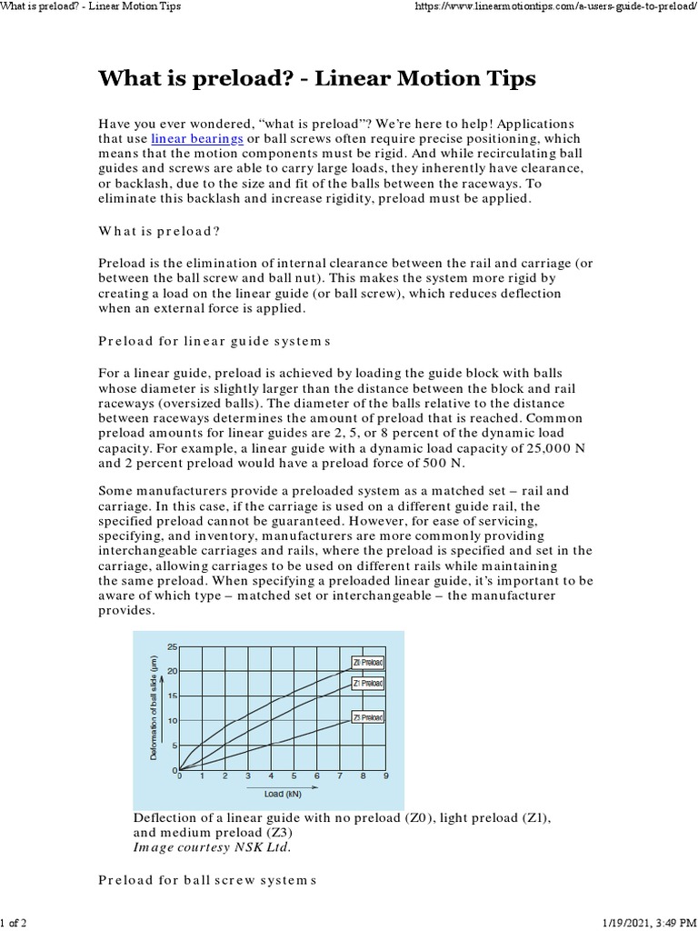 Linear Motion Tips – Specifying and sizing linear rails for motion ...