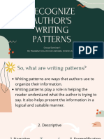 Recognise Author's Writing Patterns