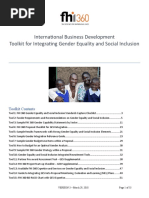 International Business Development GESI Toolkit