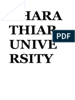 Bharathiar Universitymba