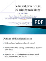 Evidence Based Practice Obstetrics Gynaecology Kabra 2008