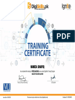 Freelancing DSTP Certificate