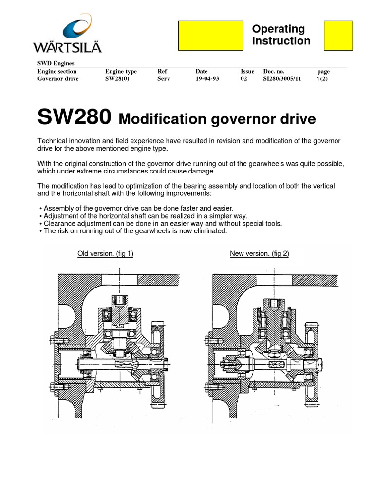 SW280 Modification Governor Drive | PDF | Engines | Vehicles