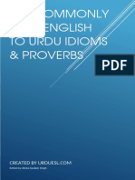 140 English Idioms & Proverbs in Urdu