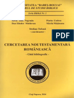 Cercetarea Noutestamentara Romaneasca - Ghid Bibliografic