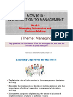 Week 5 Managing Info and Decision Making OCT 2020 1