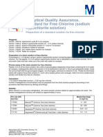 Analytical Quality Assurance, Standard For Free Chlorine (Sodium Hypochlorite Solution)