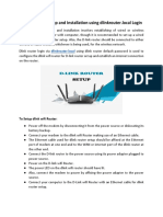 D-Link Router Setup and Installation Using Dlinkrouter - Local Login