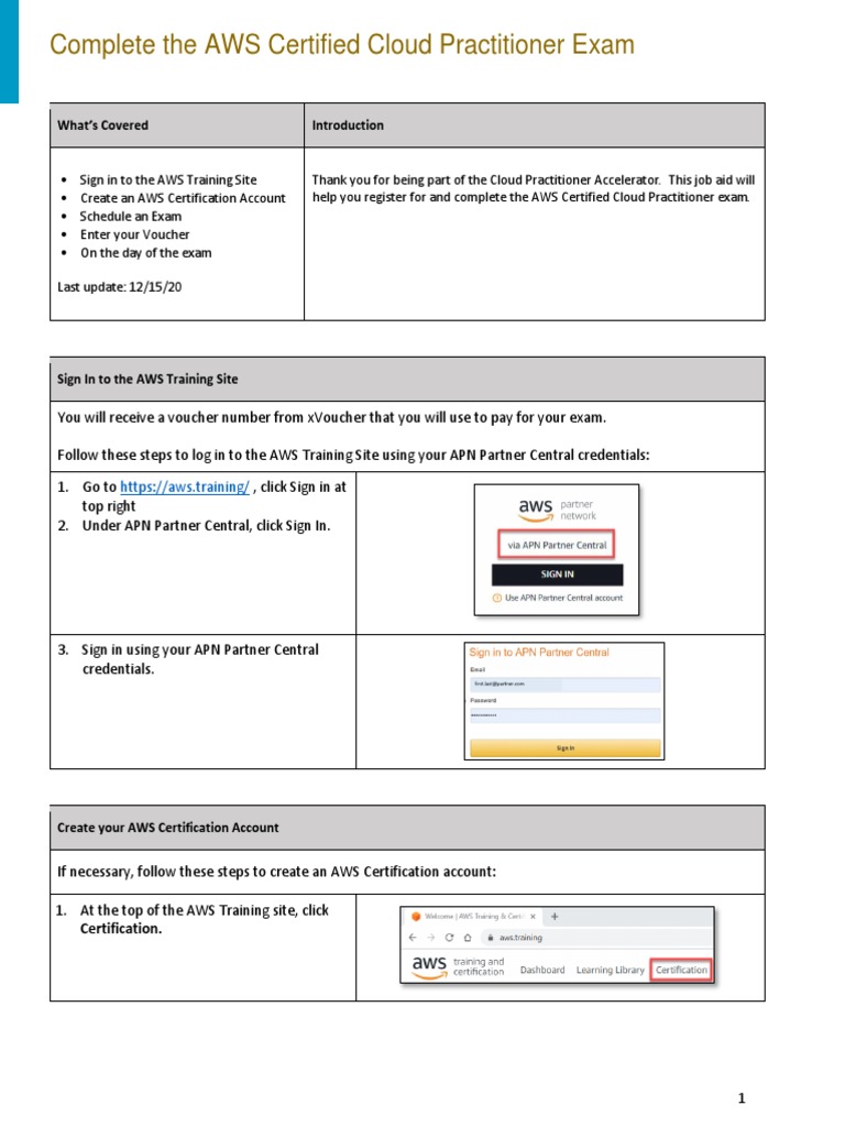 AWS Exam Guide for Cloud Practitioners | PDF | Amazon Web Services ...