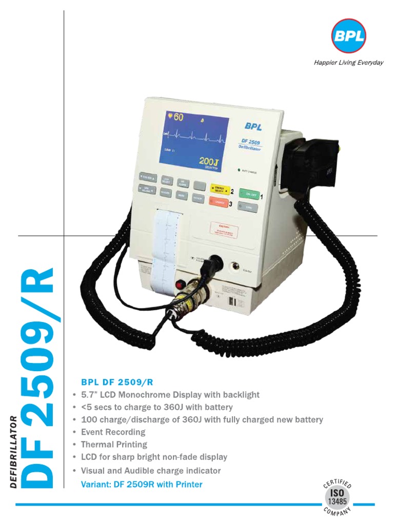 BPL Defibrillator 2509 R | PDF