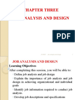 Chapter Three Job Analysis and Design