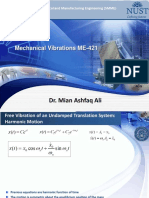 Dr. Mian Ashfaq Ali: Mechanical Vibrations ME-421