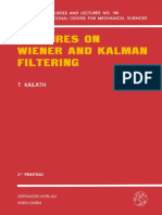 (International Centre For Mechanical Sciences 140) T. Kailath (Auth.) - Lectures On Wiener and Kalman Filtering-Springer-Verlag Wien (1981) PDF