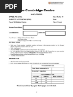 Sample Paper 1 MCQ Acc