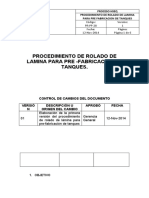 PR-PP-28 Procedimiento de Rolado de Lamina para Prefabricacion de Tanques