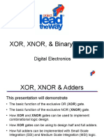 XOR, XNOR, & Binary Adders: Digital Electronics