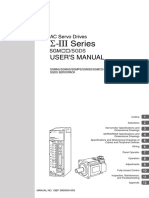 SGDS Sigma III Yaskawa Manual-1 PDF