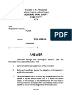 Answer: Republic of The Philippines National Capital Judicial Region