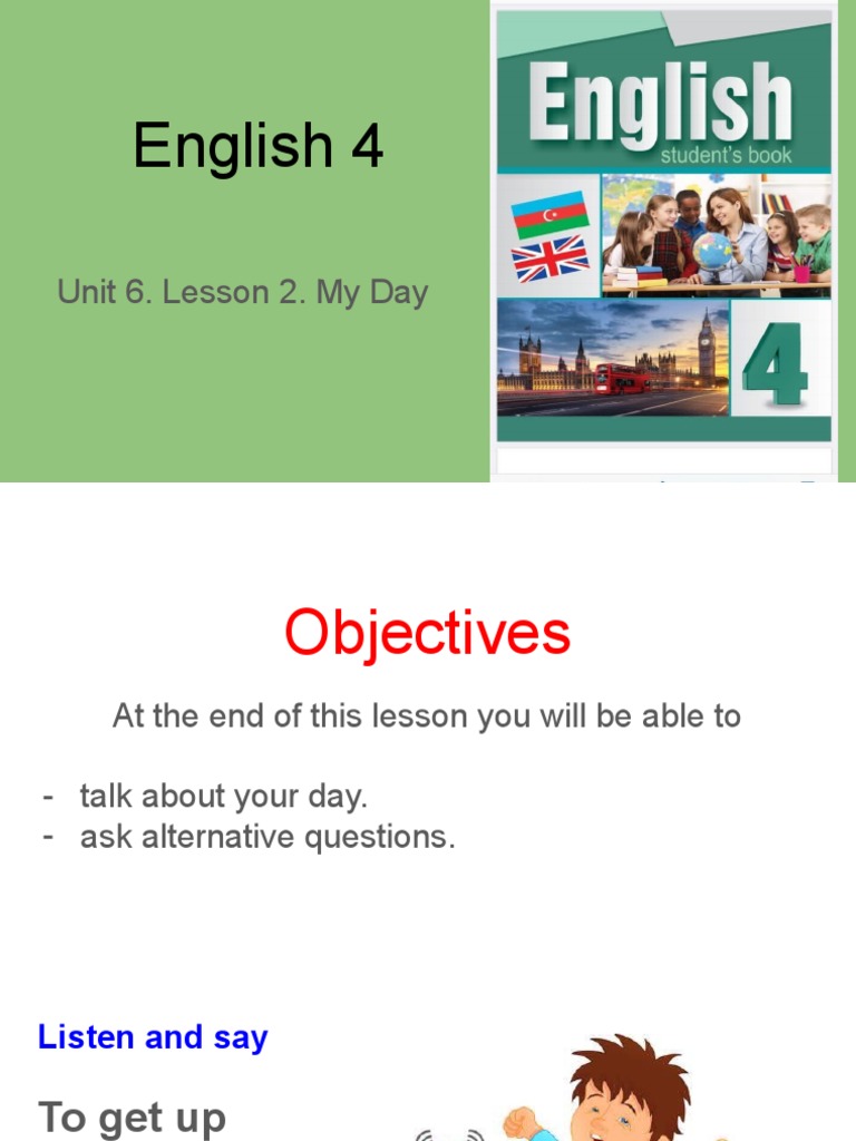 English 4 Unit 6 Lesson 2 My Day Pdf