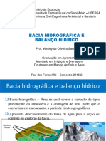 Bacia Hidrográfica - Balanço Hídrico - Un - 1