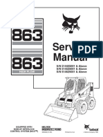 Bobcat 863 Skid Steer Loader Service Repair Workshop Manual Download S N 514425001 Above S N 514525001 Above S N 514625001 Above PDF