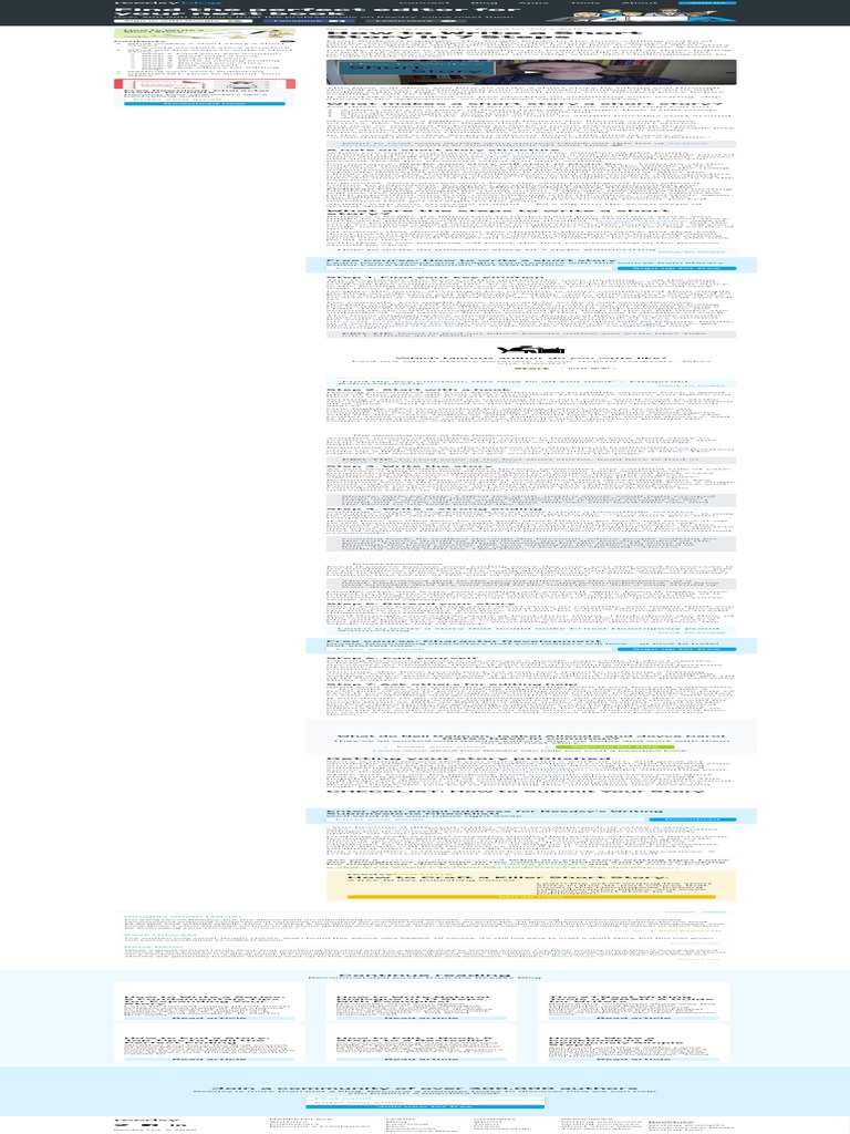 How To Write A Short Story in 7 Steps | PDF