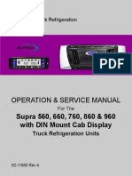 Operation & Service Manual: Supra 560, 660, 760, 860 & 960 With DIN Mount Cab Display