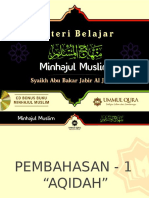 PDF Minhajul Muslim Bab I Aqidah - Compress