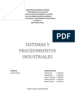 Sistemas y Procedimientos Industriales