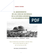STEINER, Rudolf, El Advenimiento de Las Ciencias Naturales y Su Desarrollo Posterior PDF
