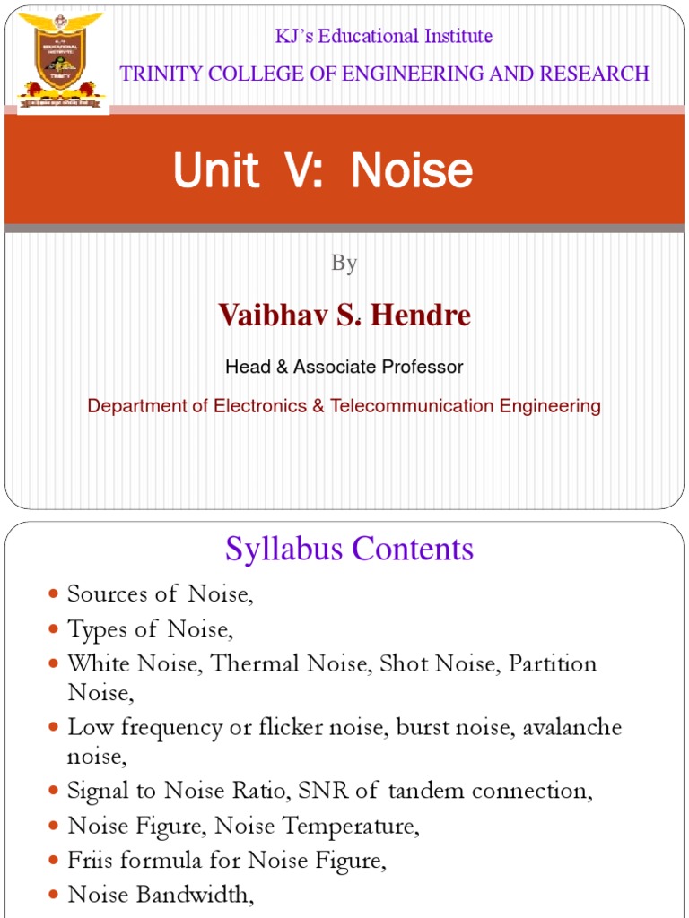 Understanding Noise in Communication Systems | PDF | Signal To Noise ...