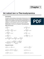 Introduction To Thermodynamics